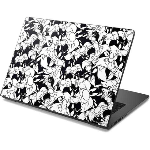 Looney Tunes Sylvester Super Sized Pattern Dell Chromebook Skin
