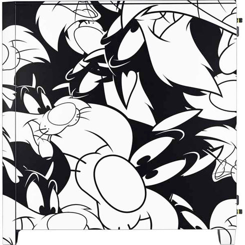 Looney Tunes Sylvester Super Sized Pattern Corsair 4000D Tempered Glass Mid-Tower ATX Case Skin