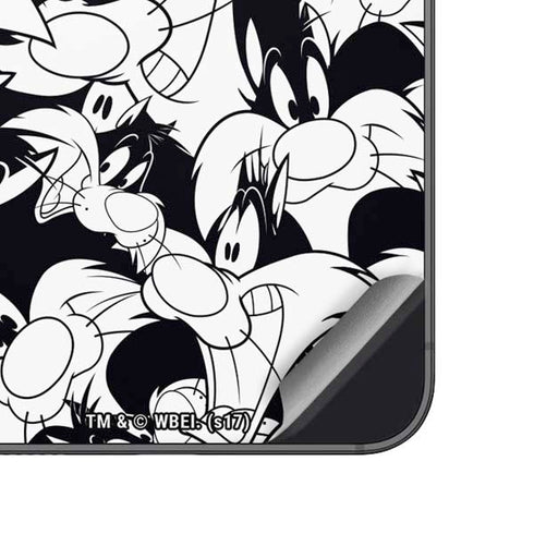Looney Tunes Sylvester Super Sized Pattern Galaxy A14 5G Skin