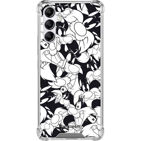 Looney Tunes Sylvester Super Sized Pattern Galaxy A15 5G Clear Case