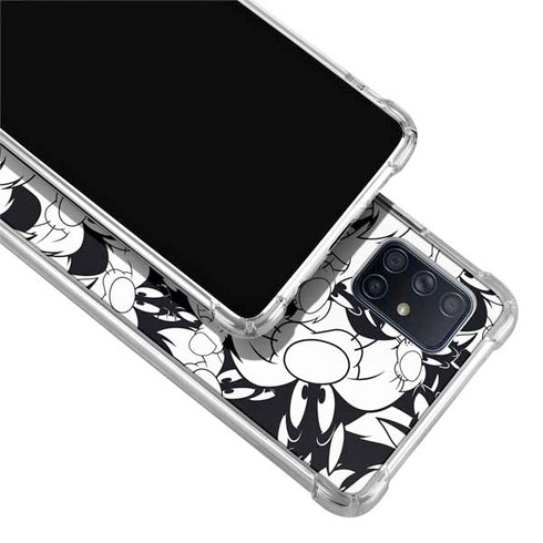 Looney Tunes Sylvester Super Sized Pattern Galaxy A51 5G Clear Case