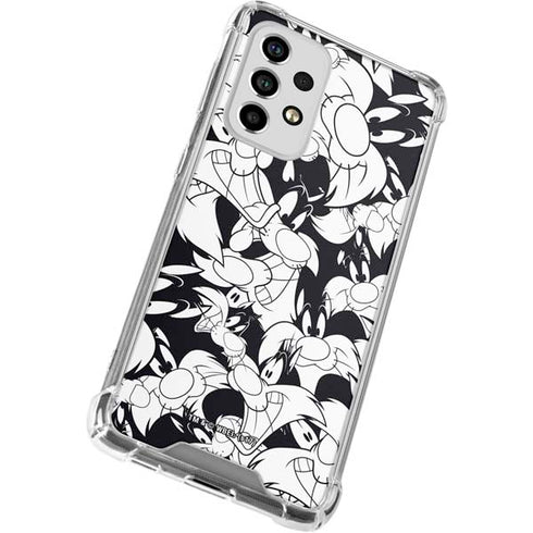 Looney Tunes Sylvester Super Sized Pattern Galaxy A53 5G Clear Case