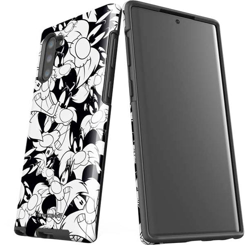 Looney Tunes Sylvester Super Sized Pattern Galaxy Note 10 Pro Case