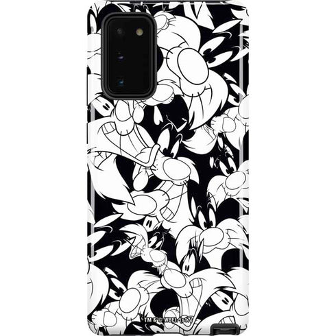 Looney Tunes Sylvester Super Sized Pattern Galaxy Note20 5G Pro Case