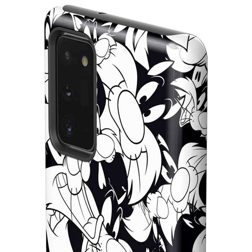Looney Tunes Sylvester Super Sized Pattern Galaxy Note20 5G Pro Case