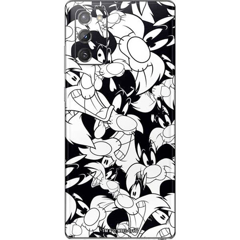 Looney Tunes Sylvester Super Sized Pattern Galaxy Note20 5G Skin
