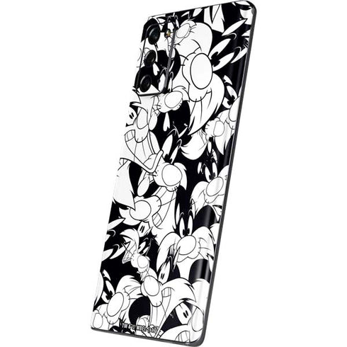 Looney Tunes Sylvester Super Sized Pattern Galaxy Note20 5G Skin