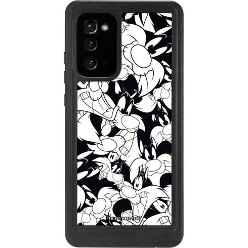Looney Tunes Sylvester Super Sized Pattern Galaxy Note20 5G Waterproof Case