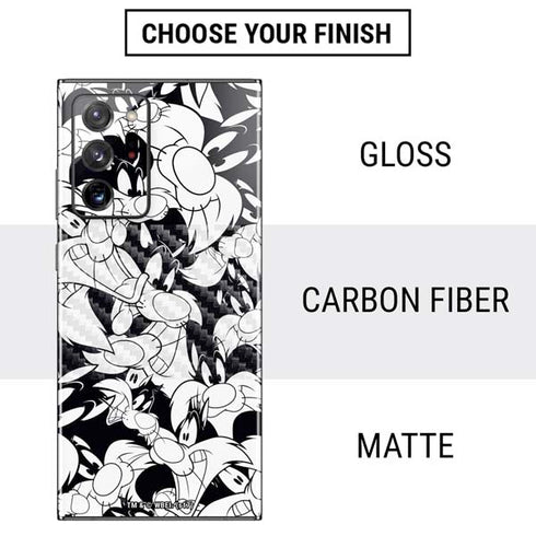 Looney Tunes Sylvester Super Sized Pattern Galaxy Note20 Ultra 5G Skin