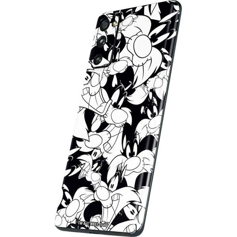 Looney Tunes Sylvester Super Sized Pattern Galaxy S20 Fan Edition Skin