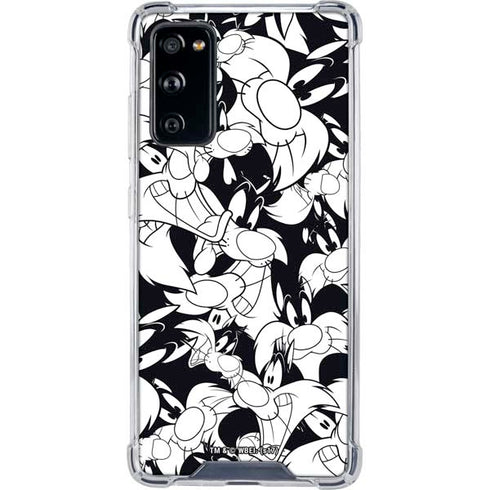 Looney Tunes Sylvester Super Sized Pattern Galaxy S20 FE Clear Case
