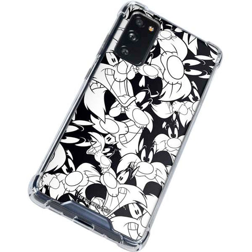 Looney Tunes Sylvester Super Sized Pattern Galaxy S20 FE Clear Case