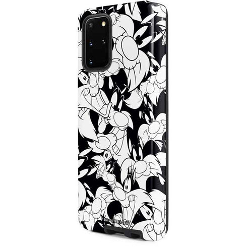 Looney Tunes Sylvester Super Sized Pattern Galaxy S20 Plus Pro Case