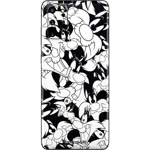 Looney Tunes Sylvester Super Sized Pattern Galaxy S20 Plus Skin