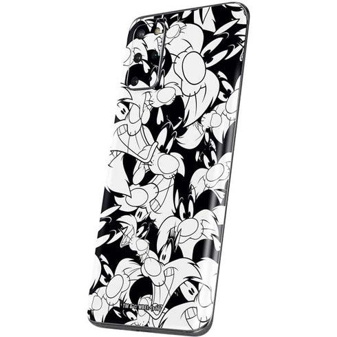 Looney Tunes Sylvester Super Sized Pattern Galaxy S20 Plus Skin