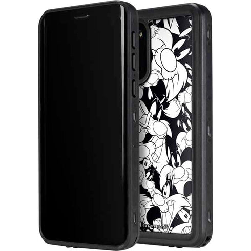 Looney Tunes Sylvester Super Sized Pattern Galaxy S20 Plus Waterproof Case