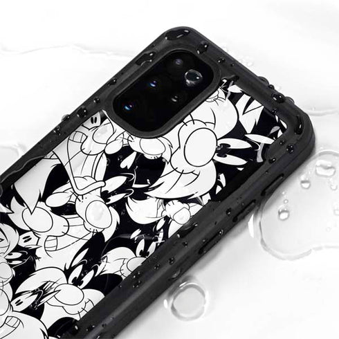 Looney Tunes Sylvester Super Sized Pattern Galaxy S20 Plus Waterproof Case