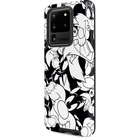 Looney Tunes Sylvester Super Sized Pattern Galaxy S20 Ultra 5G Pro Case