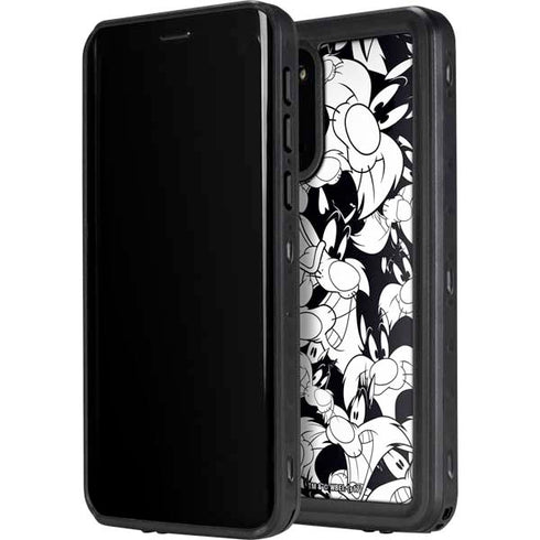 Looney Tunes Sylvester Super Sized Pattern Galaxy S20 Waterproof Case