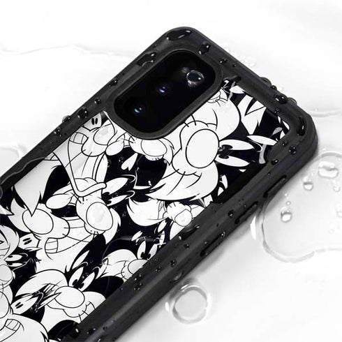 Looney Tunes Sylvester Super Sized Pattern Galaxy S20 Waterproof Case