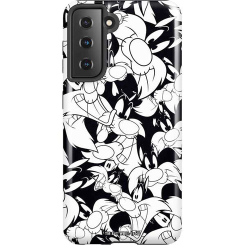 Looney Tunes Sylvester Super Sized Pattern Galaxy S21 5G Pro Case