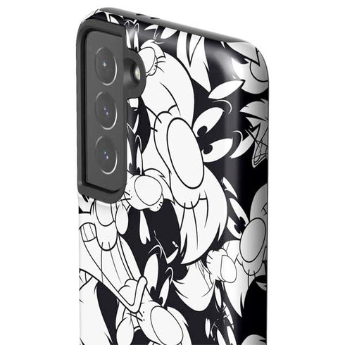 Looney Tunes Sylvester Super Sized Pattern Galaxy S21 5G Pro Case