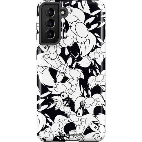 Looney Tunes Sylvester Super Sized Pattern Galaxy S21 FE Pro Case
