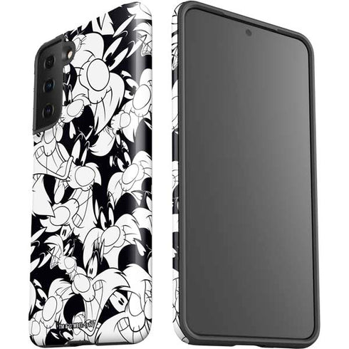 Looney Tunes Sylvester Super Sized Pattern Galaxy S21 FE Pro Case