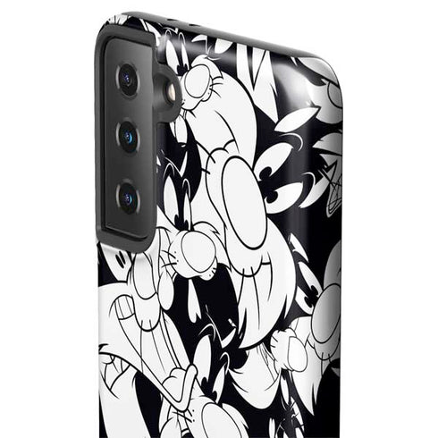 Looney Tunes Sylvester Super Sized Pattern Galaxy S21 Plus 5G Pro Case
