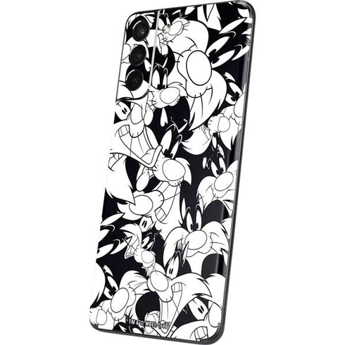Looney Tunes Sylvester Super Sized Pattern Galaxy S21 Plus 5G Skin