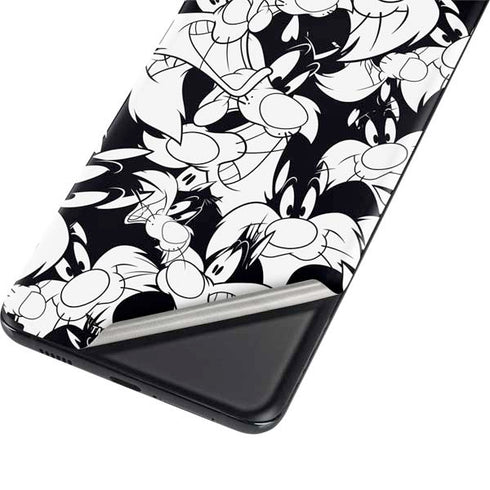 Looney Tunes Sylvester Super Sized Pattern Galaxy S21 Ultra 5G Skin