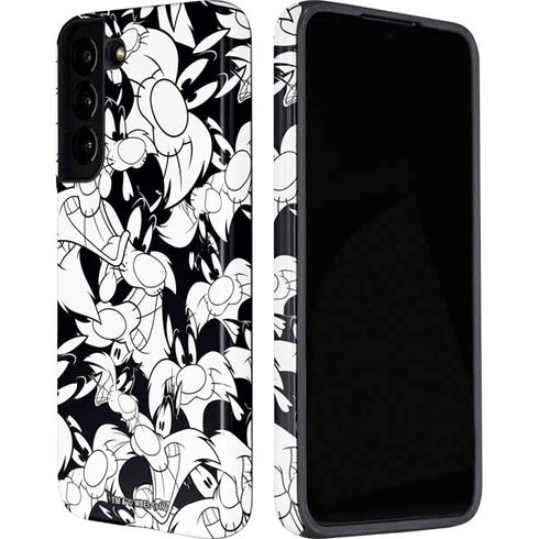 Looney Tunes Sylvester Super Sized Pattern Galaxy S22 Plus Pro Case