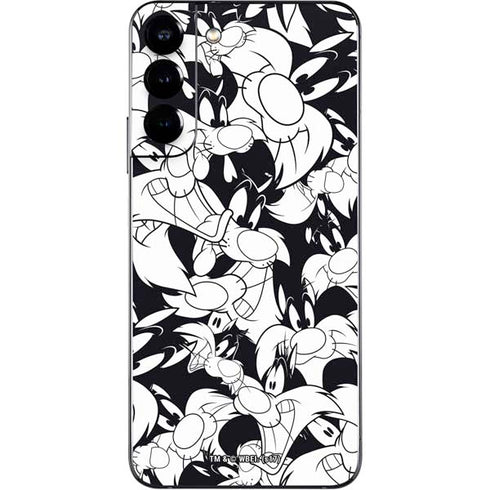 Looney Tunes Sylvester Super Sized Pattern Galaxy S22 Plus Skin