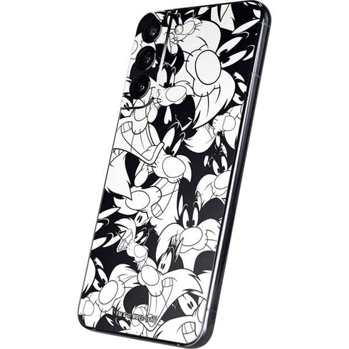 Looney Tunes Sylvester Super Sized Pattern Galaxy S22 Plus Skin