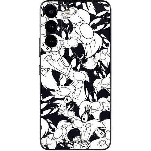 Looney Tunes Sylvester Super Sized Pattern Galaxy S22 Skin