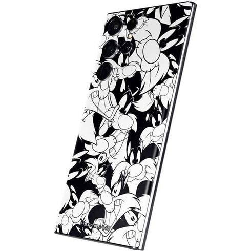 Looney Tunes Sylvester Super Sized Pattern Galaxy S22 Ultra Skin