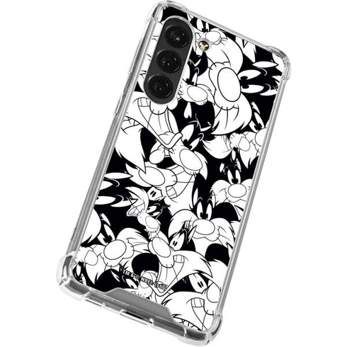 Looney Tunes Sylvester Super Sized Pattern Galaxy S23 Clear Case