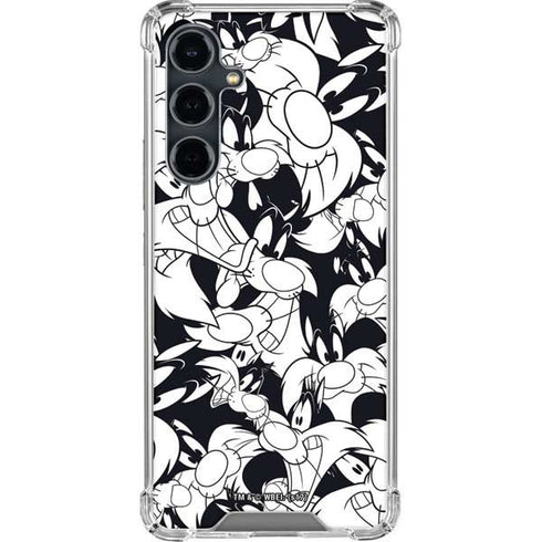 Looney Tunes Sylvester Super Sized Pattern Galaxy S23 FE Clear Case