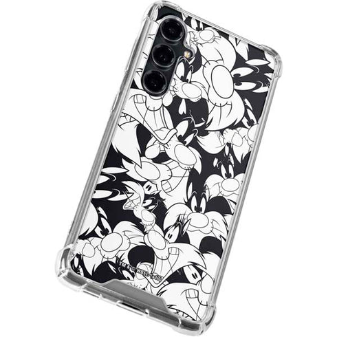 Looney Tunes Sylvester Super Sized Pattern Galaxy S23 FE Clear Case