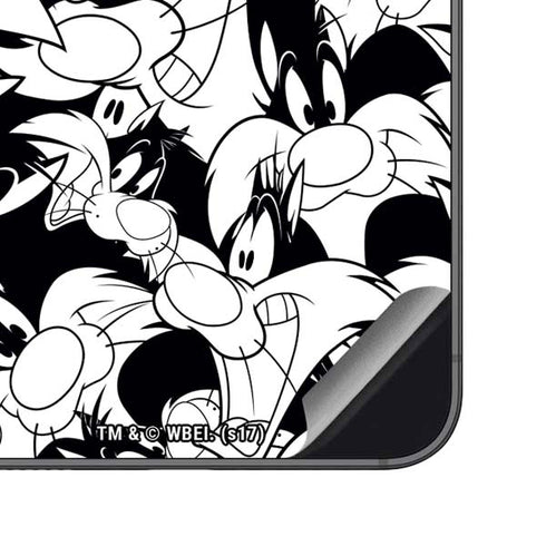 Looney Tunes Sylvester Super Sized Pattern Galaxy S23 FE Skin