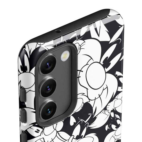 Looney Tunes Sylvester Super Sized Pattern Galaxy S23 Plus Pro Case