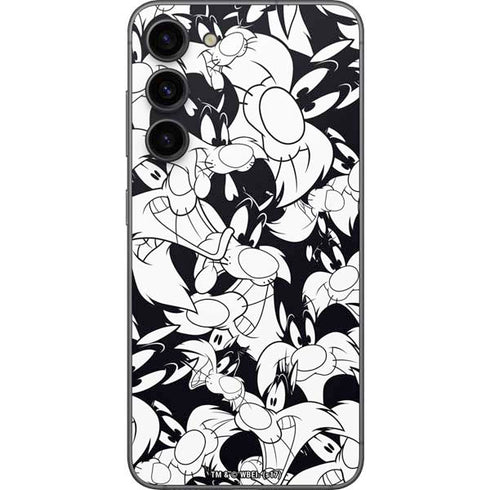 Looney Tunes Sylvester Super Sized Pattern Galaxy S23 Plus Skin