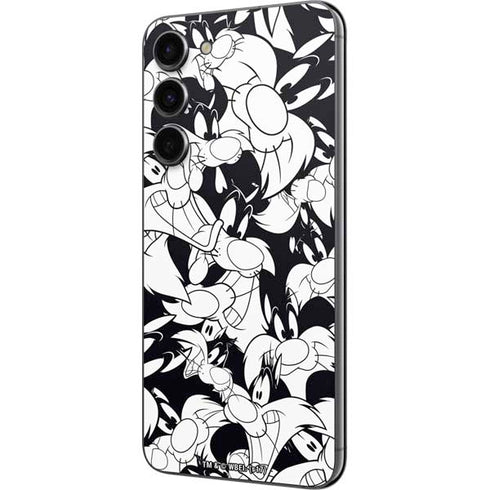 Looney Tunes Sylvester Super Sized Pattern Galaxy S23 Plus Skin