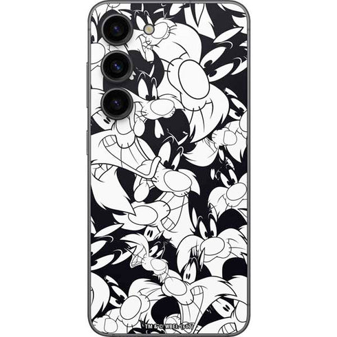 Looney Tunes Sylvester Super Sized Pattern Galaxy S23 Skin