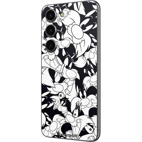 Looney Tunes Sylvester Super Sized Pattern Galaxy S23 Skin