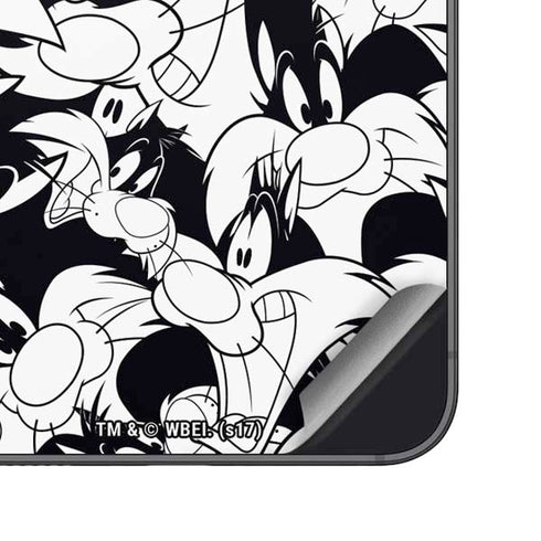 Looney Tunes Sylvester Super Sized Pattern Galaxy S23 Skin