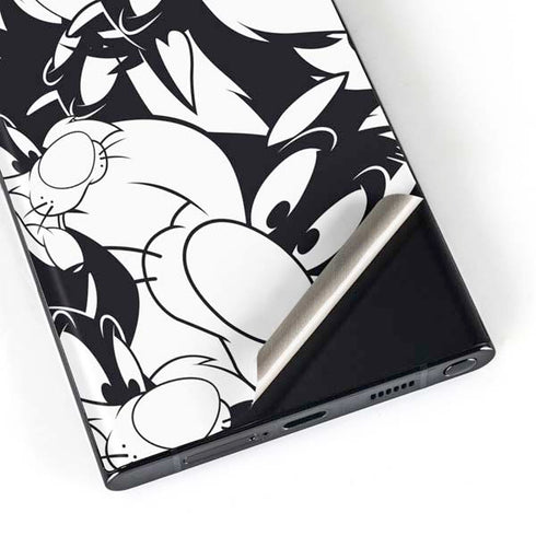 Looney Tunes Sylvester Super Sized Pattern Galaxy S23 Ultra Skin
