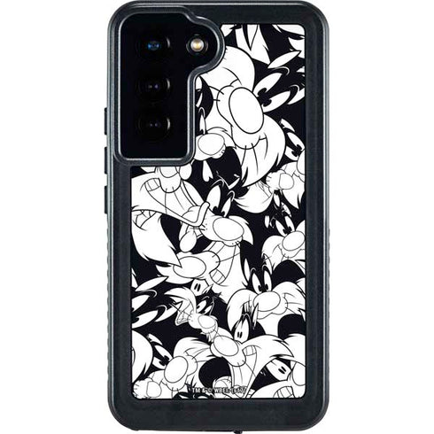 Looney Tunes Sylvester Super Sized Pattern Galaxy S23 Waterproof Case