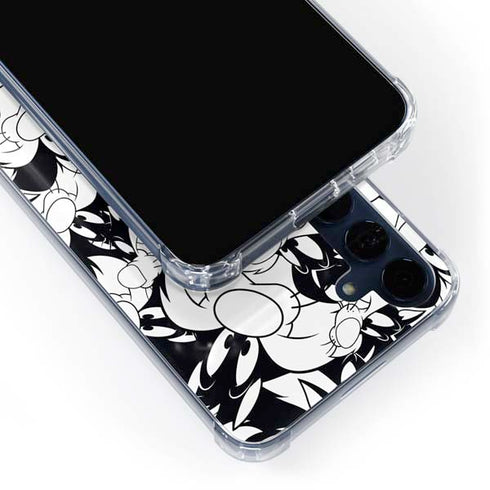 Looney Tunes Sylvester Super Sized Pattern Galaxy S24 Clear Case