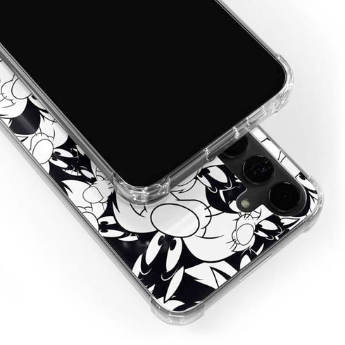 Looney Tunes Sylvester Super Sized Pattern Galaxy S24 Plus Clear Case